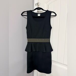 Vero Moda Black Peplum Style Dress